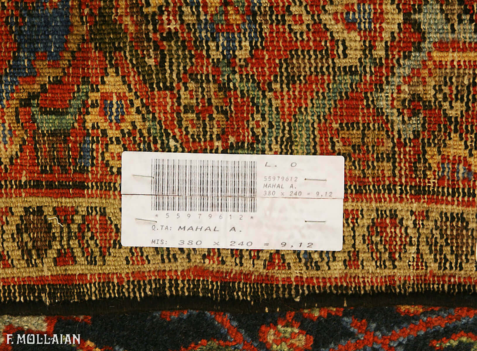 Tapis Persan Antique Mahal n°:55979612